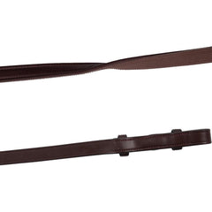 Montar Smooth Leather/Rubber Reins With Stitching And French Hooks