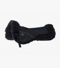 Load image into Gallery viewer, Description:Airtechnology Shockproof Wool Saddle Pad - Half Pad_Colour:Black/Black Wool_Position:1