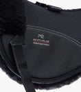 Load image into Gallery viewer, Description:Airtechnology Shockproof Wool Saddle Pad - Half Pad_Colour:Black/Black Wool_Position:2