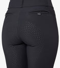 Load image into Gallery viewer, Description:Carapello Ladies Full Seat Gel Riding Breeches_Color:Black_Position:4