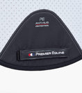 Load image into Gallery viewer, Description:Close Contact Airtechnology Shockproof Wool European Saddle Pad - Dressage Square_Colour:White/Black Wool_Position:3