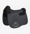 Load image into Gallery viewer, Description:Close Contact Airtechnology Shockproof Wool European Saddle Pad - Dressage Square_Colour:Black/Black Wool_Position:1 Edit alt text
