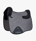 Load image into Gallery viewer, Description:Close Contact Airtechnology Shockproof Wool European Saddle Pad - Dressage Square_Colour:Grey/Black Wool_Position:1