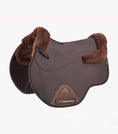 Load image into Gallery viewer, Description:Close Contact Airtechnology Shockproof Wool European Saddle Pad - GP/Jump Square_Colour:Brown/Brown Wool_Position:1