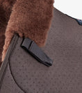 Load image into Gallery viewer, Description:Close Contact Airtechnology Shockproof Wool European Saddle Pad - GP/Jump Square_Colour:Brown/Brown Wool_Position:4