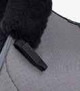 Load image into Gallery viewer, Description:Close Contact Airtechnology Shockproof Wool European Saddle Pad - GP/Jump Square_Colour:Grey/Black Wool_Position:4