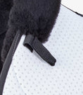Load image into Gallery viewer, Description:Close Contact Airtechnology Shockproof Wool European Saddle Pad - GP/Jump Square_Colour:White/Black Wool_Position:4