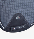 Load image into Gallery viewer, Description:Close Contact Merino Wool European Saddle Pad - Dressage Square_Colour:Grey/Black Wool_Position:3
