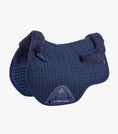Load image into Gallery viewer, Description:Close Contact Merino Wool European Saddle Pad - GP/Jump Square_Colour:Navy/Navy Wool_Position:1