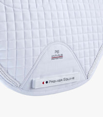 Description:Pony Close Contact Merino Wool Half Lined European GP/ Jump Square_Colour:White/Natural Wool_Position:3