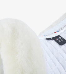 Description:Pony Close Contact Merino Wool Half Lined European GP/ Jump Square_Colour:White/Natural Wool_Position:2