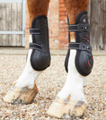 Load image into Gallery viewer, Description:Kevlar Airtechnology Tendon Boots_Color:Black_Position:1