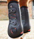 Load image into Gallery viewer, Description:Kevlar Airtechnology Tendon Boots_Color:Black_Position:3