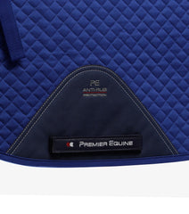 Description:Plain Cotton Saddle Pad - GP/Jump Square_Colour:Royal Blue_Position:3