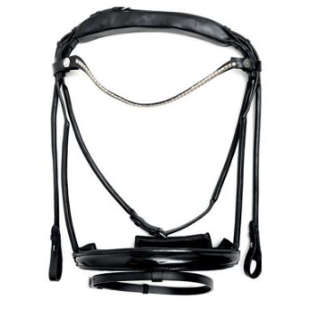 Finesse Single Bridle Black/Black - Silver - Lacquer - Jumping & Icelandic