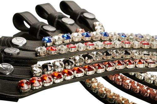Finesse Browband Black Swaroski - Large Stones