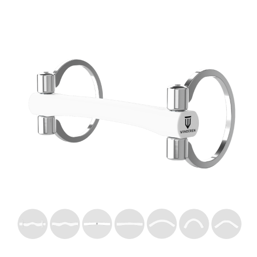 Winderen Eggbutt Double Broken Mullen Mouth White Edition