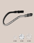 Load image into Gallery viewer, BROWBAND 2E | BLACK | CRYSTAL CLEAR, 8 MM
