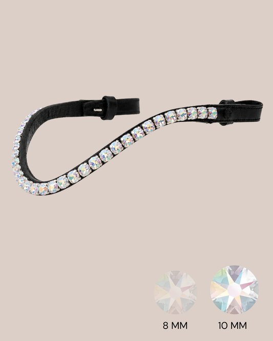 BROWBAND 2S | BLACK | CRYSTAL COLOURFUL, 10 MM