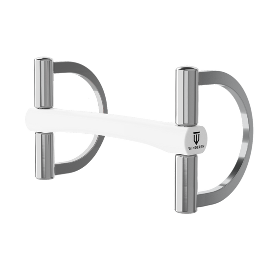 Winderen Hunter D-Ring Double Broken Mullen Mouth White Edition