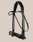 Load image into Gallery viewer, Black bridle on a beige background

