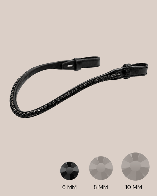 BROWBAND 2F | BLACK | JET BLACK, 6 MM