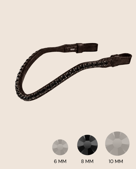 BROWBAND 2E | BROWN | JET BLACK, 8 MM