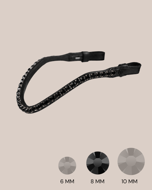 BROWBAND 2E | BLACK | JET BLACK, 8 MM