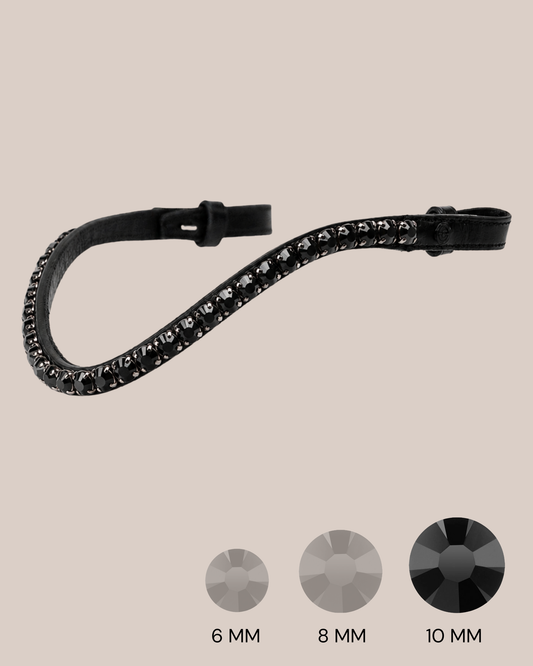 BROWBAND 2S | BLACK | JET BLACK, 10 MM