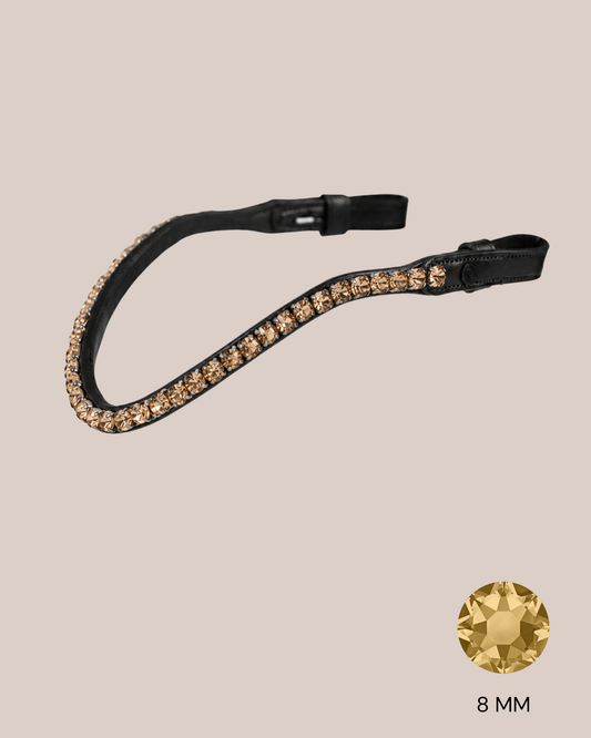 BROWBAND 2E | BLACK | LIGHT COLORADO TOPAZ, 8 MM