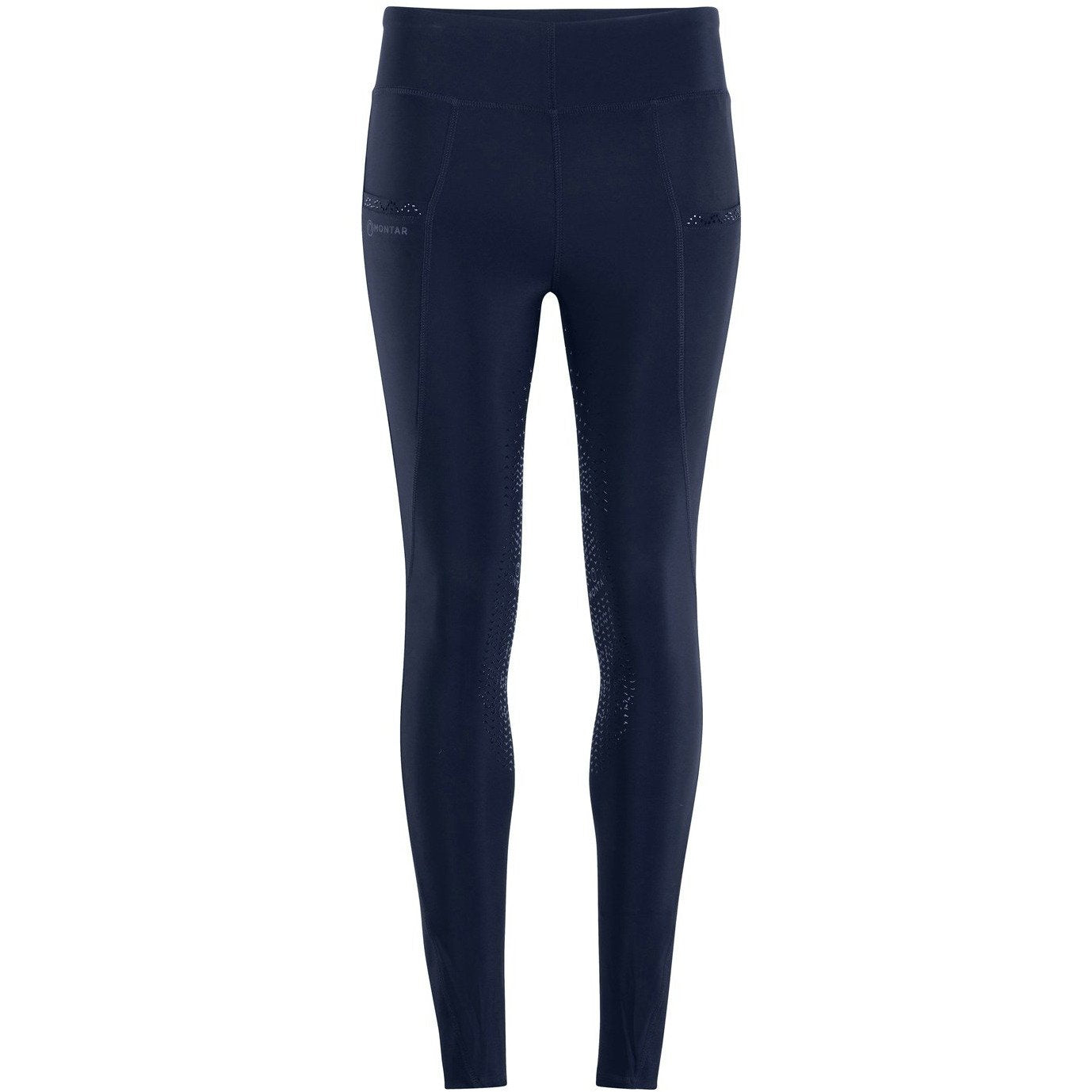 Linnea Mon-ShapeTight Pull-On Tights - Navy, Kneegrip