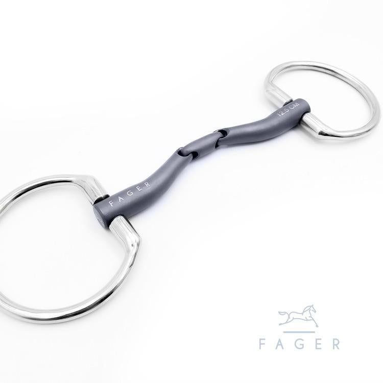 Fager Maria Titanium Double Jointed Fixed Rings - SALE Size 135mm  5.25"