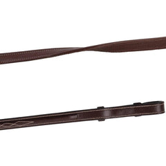 Montar Smooth Leather/Rubber Reins With Decoration And French Hooks