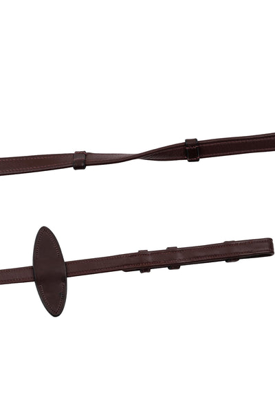 Soft leather reins french hooks SS ECO brown