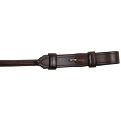 Montar Round Leather Reins In Soft Leather With Stoppers French Hook