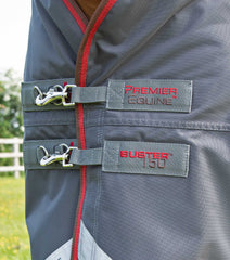 Description:Buster 150g Turnout Rug with Classic Neck Cover_Color:Grey_Position:4
