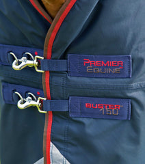 Description:Buster 150g Turnout Rug with Classic Neck Cover_Color:Navy_Position:4