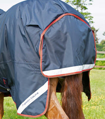 Description:Buster 150g Turnout Rug with Classic Neck Cover_Color:Navy_Position:6