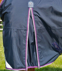 Description:Buster 70g Turnout Rug with Classic Neck Cover_Color:Navy_Position:5