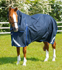 Description:Buster 40g Turnout Rug with Classic Neck Cover_Color:Navy_Position:3