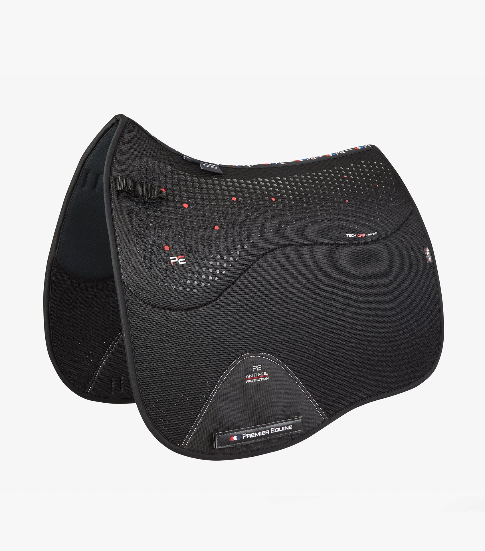 Description:Close Contact Airtechnology Anti Slip Dressage Square_Colour:Black_Position:1