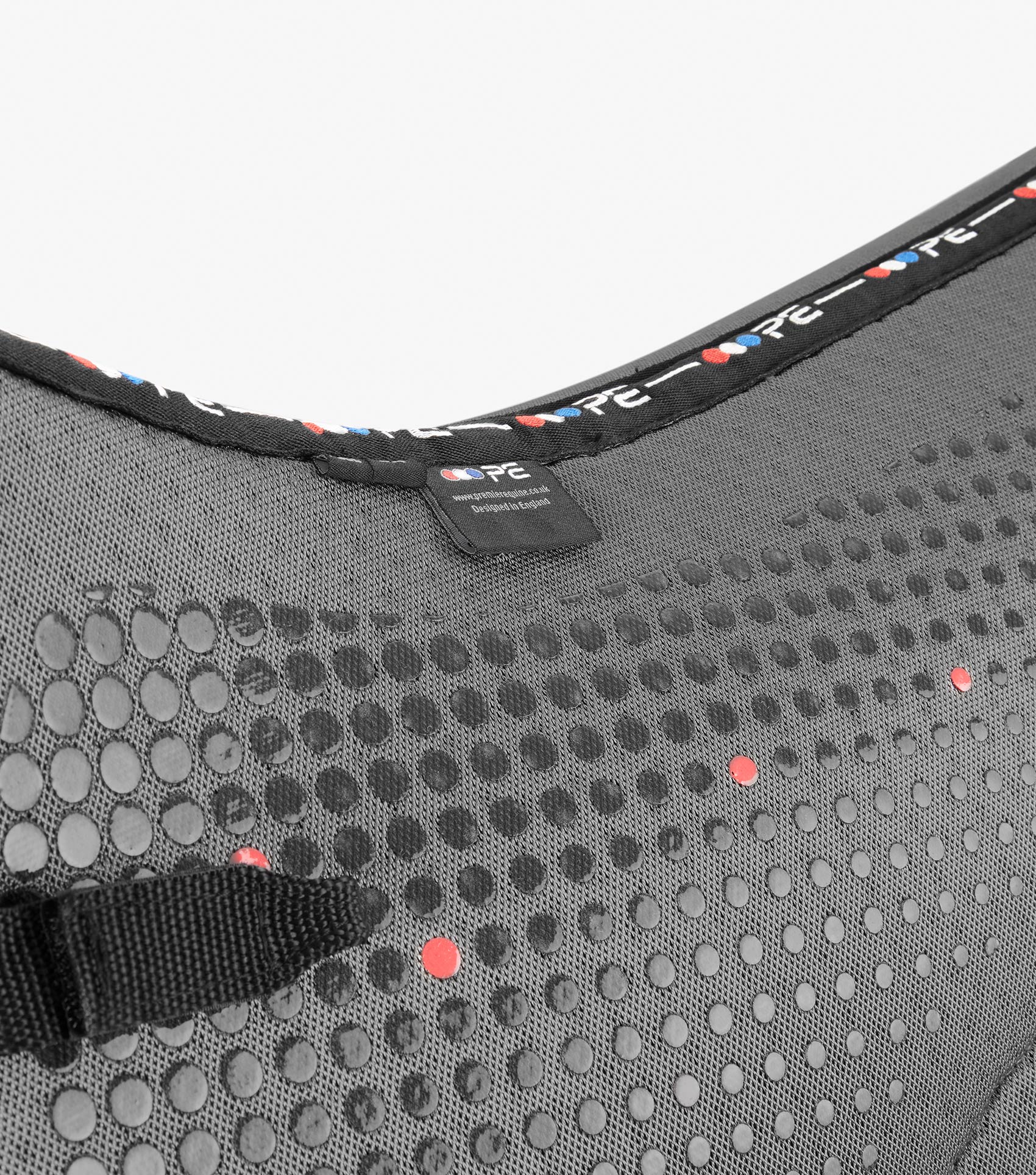 Description:Close Contact Airtechnology Anti Slip Dressage Square_Colour:Grey_Position:2