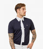 Description:Antonio Men's Short Sleeve Show Shirt_Color:Navy_Position:1