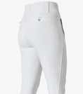 Load image into Gallery viewer, Description:Aradina Ladies Full Seat Gel Competition Riding Breeches_Color:White_Position:1
