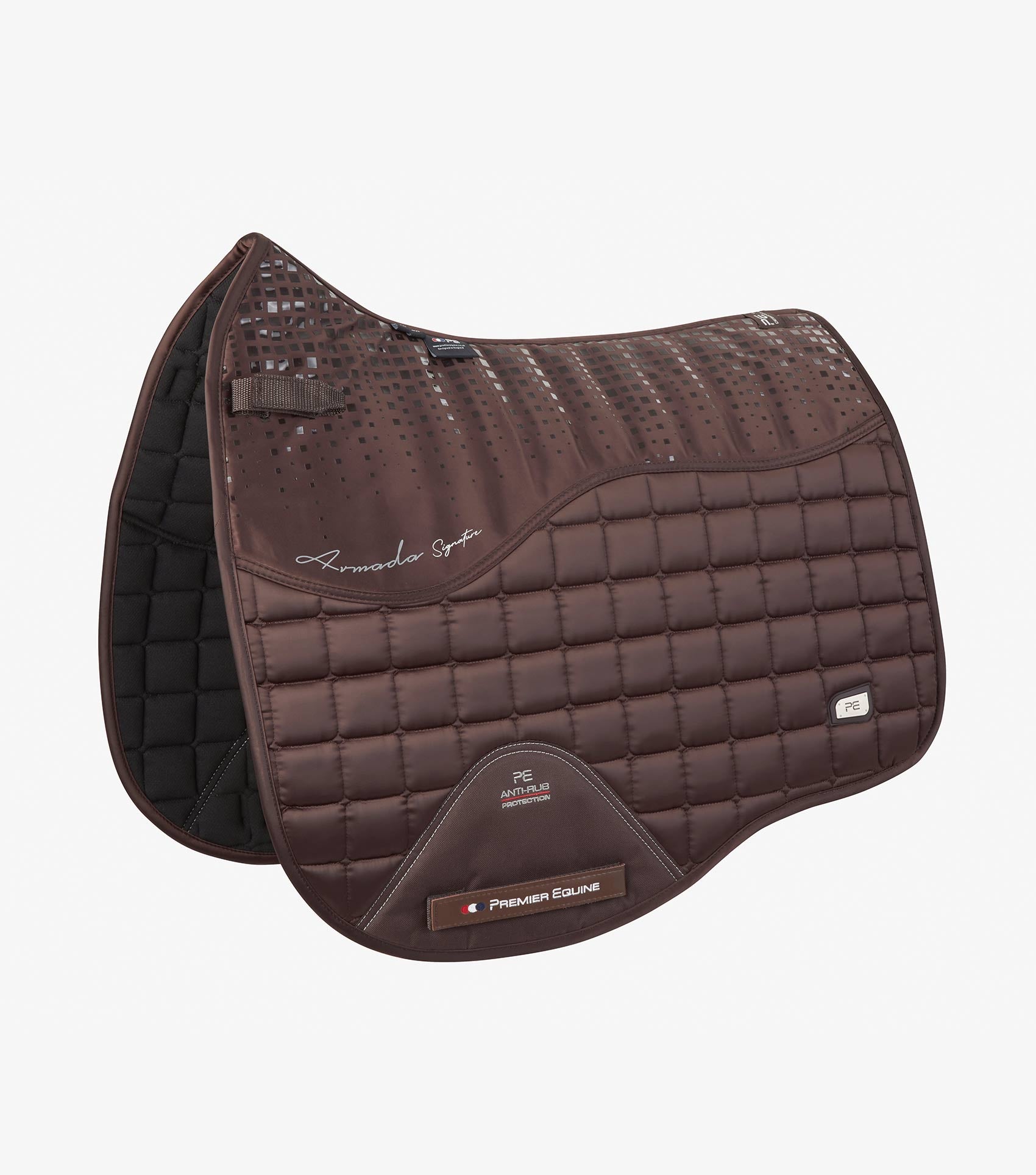 Description:Armada Close Contact Dressage Square_Colour:Brown_Position:1