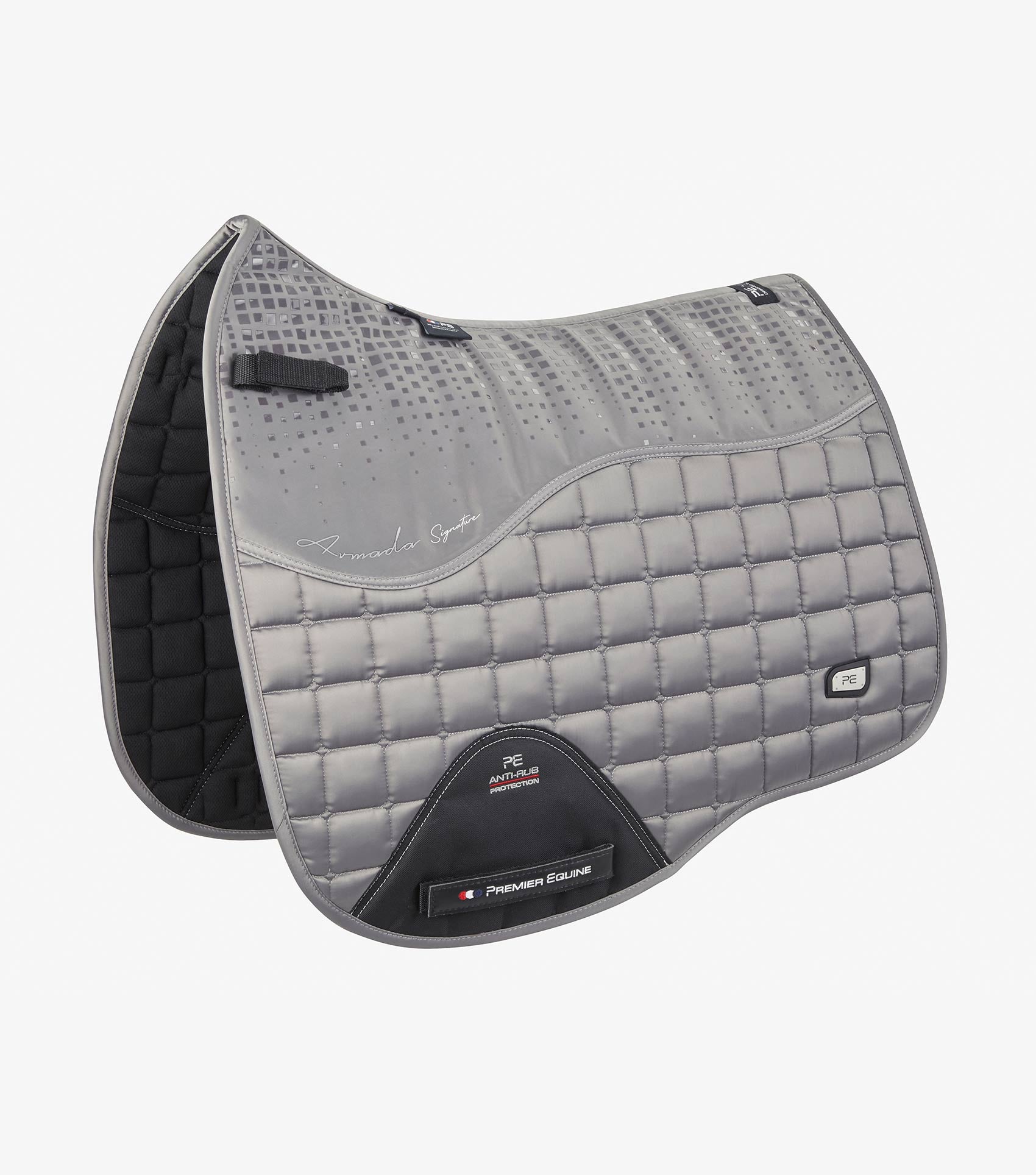 Description:Armada Close Contact Dressage Square_Colour:Grey_Position:1