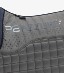 Description:Azzure Anti Slip Satin Dressage Square_Colour:Grey_Position:2