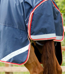 Description:Buster 100 Turnout Rug with Neck Cover_Color:Navy_Position:6