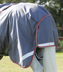Description:Buster 50 Turnout Rug with Neck Cover_Color:Grey_Position:6