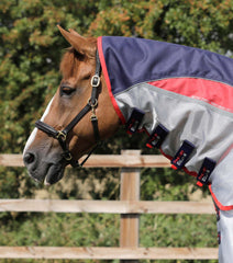 Description:Buster Stay-Dry Super Lite Fly Rug with Surcingles_Color:Navy_Position:2